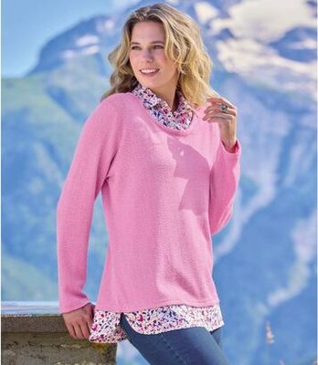 Sweter damski zimowy Atlas For Men ze sklepu: Atlas For Men w kategorii: Swetry damskie - zdjęcie 15A918-39C-13902_16726409