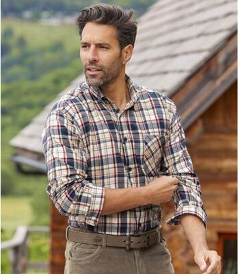 Koszula męska casual Atlas For Men ze sklepu: Atlas For Men w kategorii: Koszule męskie - zdjęcie 15A918-39C-13902_16733684
