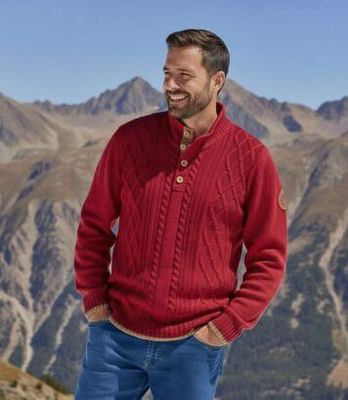 Sweter męski zimowy Atlas For Men ze sklepu: Atlas For Men w kategorii: Swetry męskie - zdjęcie 15A918-39C-13902_16915340