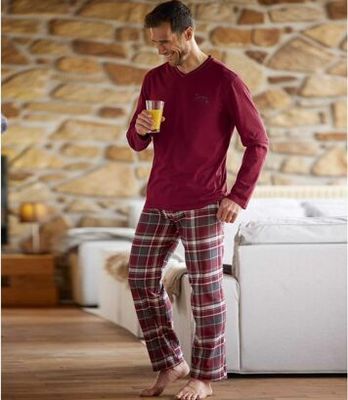 Piżama męska Atlas For Men ze sklepu: Atlas For Men w kategorii: Piżamy męskie - zdjęcie 15A918-39C-13902_16978653