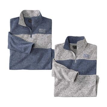 Atlas For Men - Bluza męska młodzieżowa na jesień ze sklepu: Atlas For Men w kategorii: Bluzy męskie - zdjęcie 15A918-39C-13902_16978674