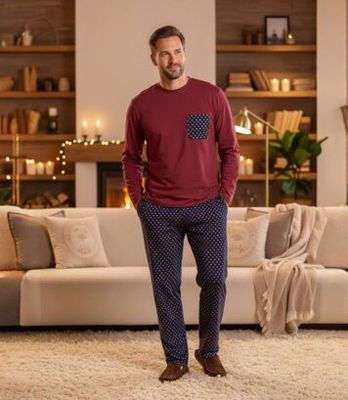 Piżama męska wiosenny casual Atlas For Men ze sklepu: Atlas For Men w kategorii: Piżamy męskie - zdjęcie 15A918-39C-13902_17057197