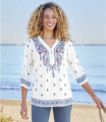 Bluzka damska casual Atlas For Men ze sklepu: Atlas For Men w kategorii: Bluzki damskie - zdjęcie 15A918-39C-13902_18182477