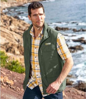 Atlas For Men - Kamizelka męska casual ze sklepu: Atlas For Men w kategorii: Kamizelki męskie - zdjęcie 15A918-39C-13902_18251108
