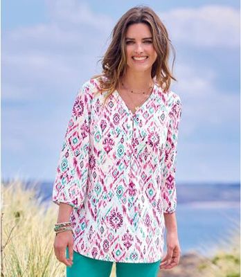 Bluzka damska na wiosnę casual Atlas For Men ze sklepu: Atlas For Men w kategorii: Bluzki damskie - zdjęcie 15A918-39C-13902_18251165