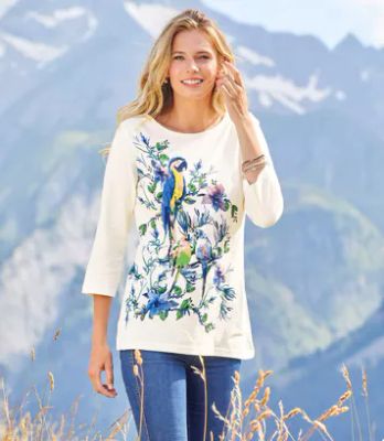 Bluzka damska wiosenna Atlas For Men ze sklepu: Atlas For Men w kategorii: Bluzki damskie - zdjęcie 15A918-39C-13902_18251241