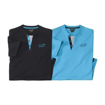 T-shirt męski casual na wiosnę Atlas For Men ze sklepu: Atlas For Men w kategorii: T-shirty męskie - zdjęcie 15A918-39C-13902_18251438
