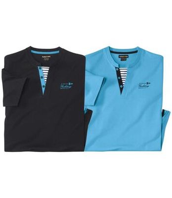 T-shirt męski casual na wiosnę Atlas For Men ze sklepu: Atlas For Men w kategorii: T-shirty męskie - zdjęcie 15A918-39C-13902_18251438