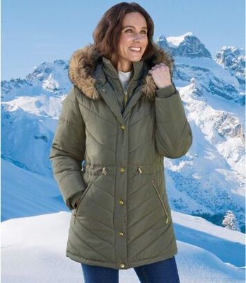 Parka damska casual Atlas For Men ze sklepu: Atlas For Men w kategorii: Parki damskie - zdjęcie 15A918-39C-13902_18251520