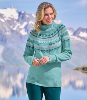 Sweter damski na zimę młodzieżowy Atlas For Men ze sklepu: Atlas For Men w kategorii: Swetry damskie - zdjęcie 15A918-39C-13902_18251651