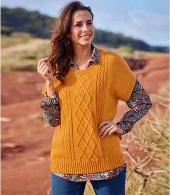Sweter damski młodzieżowy Atlas For Men ze sklepu: Atlas For Men w kategorii: Swetry damskie - zdjęcie 15A918-39C-13902_18251689