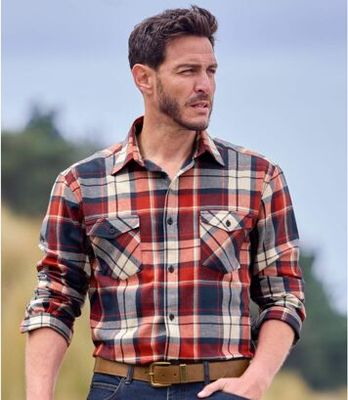 Koszula męska casual Atlas For Men ze sklepu: Atlas For Men w kategorii: Koszule męskie - zdjęcie 15A918-39C-13902_18251846