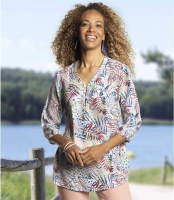 Atlas For Men - Bluzka damska na lato ze sklepu: Atlas For Men w kategorii: Bluzki damskie - zdjęcie 15A918-39C-13902_18342766
