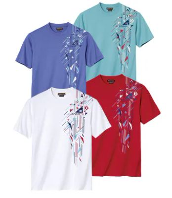 T-shirt męski młodzieżowy Atlas For Men ze sklepu: Atlas For Men w kategorii: T-shirty męskie - zdjęcie 15A918-39C-13902_18366771
