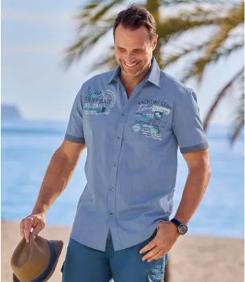 Koszula męska casual Atlas For Men ze sklepu: Atlas For Men w kategorii: Koszule męskie - zdjęcie 15A918-39C-13902_18461470