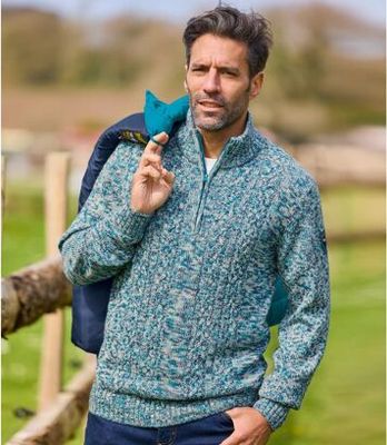 Atlas For Men - Sweter męski na zimę casual ze sklepu: Atlas For Men w kategorii: Swetry męskie - zdjęcie 15A918-39C-13902_18624436
