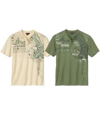 T-shirt męski wiosenny Atlas For Men ze sklepu: Atlas For Men w kategorii: T-shirty męskie - zdjęcie 15A918-39C-13902_18625038