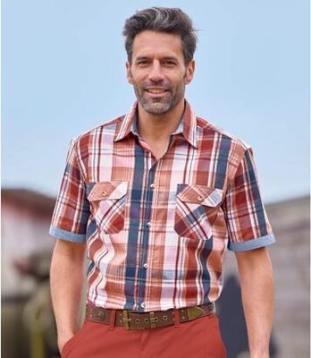 Koszula męska casual Atlas For Men ze sklepu: Atlas For Men w kategorii: Koszule męskie - zdjęcie 15A918-39C-13902_18625068