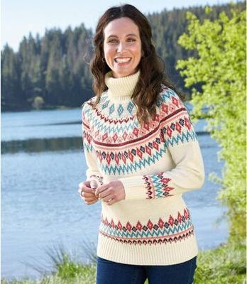 Sweter damski Atlas For Men ze sklepu: Atlas For Men w kategorii: Swetry damskie - zdjęcie 15A918-39C-13902_18625133
