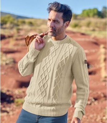 Atlas For Men - Sweter męski casual ze sklepu: Atlas For Men w kategorii: Swetry męskie - zdjęcie 15A918-39C-13902_18625549