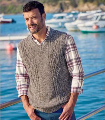 Sweter męski na zimę Atlas For Men ze sklepu: Atlas For Men w kategorii: Swetry męskie - zdjęcie 15A918-39C-13902_18625631