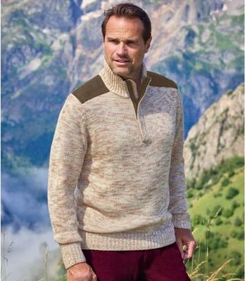 Sweter męski zimowy Atlas For Men ze sklepu: Atlas For Men w kategorii: Swetry męskie - zdjęcie 15A918-39C-13902_18625802