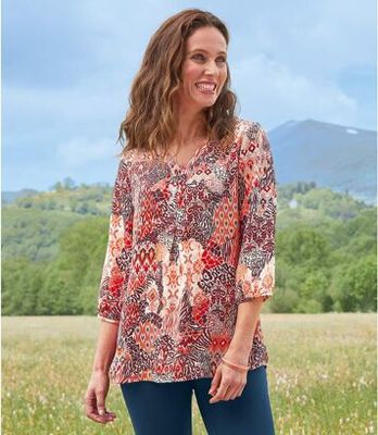 Bluzka damska casualowa Atlas For Men ze sklepu: Atlas For Men w kategorii: Bluzki damskie - zdjęcie 15A918-39C-13902_18625904