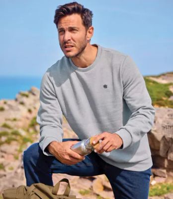 Bluza męska casual Atlas For Men ze sklepu: Atlas For Men w kategorii: Bluzy męskie - zdjęcie 15A918-39C-13902_18760073