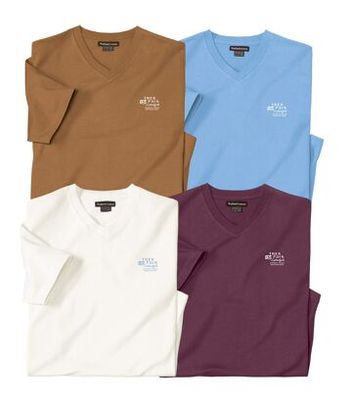 T-shirt męski casualowy Atlas For Men ze sklepu: Atlas For Men w kategorii: T-shirty męskie - zdjęcie 15A918-39C-13902_18787683