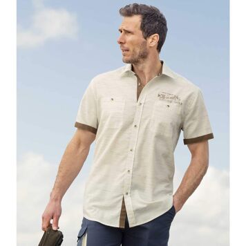 Koszula męska casual Atlas For Men ze sklepu: Atlas For Men w kategorii: Koszule męskie - zdjęcie 15A918-39C-13902_18885926