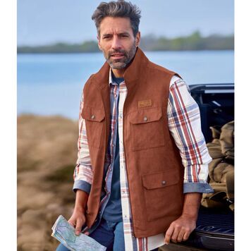 Kamizelka męska casual Atlas For Men ze sklepu: Atlas For Men w kategorii: Kamizelki męskie - zdjęcie 15A918-39C-13902_18933862