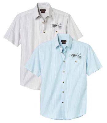 Koszula męska casual Atlas For Men ze sklepu: Atlas For Men w kategorii: Koszule męskie - zdjęcie 15A918-39C-13902_19234589