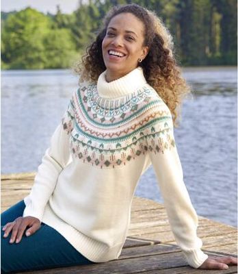 Sweter damski casual Atlas For Men ze sklepu: Atlas For Men w kategorii: Swetry damskie - zdjęcie 15A918-39C-13902_19234684