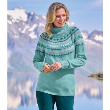 Sweter damski zimowy Atlas For Men ze sklepu: Atlas For Men w kategorii: Swetry damskie - zdjęcie 15A918-39C-13902_19234842