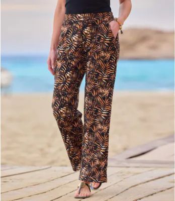 Spodnie damskie w stylu boho Atlas For Men ze sklepu: Atlas For Men w kategorii: Spodnie damskie - zdjęcie 15A918-39C-13902_19234960