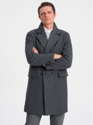 Płaszcz męski elegancki Ombre Clothing ze sklepu: ombre w kategorii: Płaszcze męskie - zdjęcie 2F79836-D9D-2071_124014