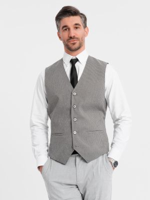 Ombre Clothing - Kamizelka męska ze sklepu: ombre w kategorii: Kamizelki męskie - zdjęcie 2F79836-D9D-2071_124329