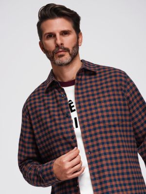 Koszula męska z klasycznym kołnierzykiem casual Ombre Clothing ze sklepu: ombre w kategorii: Koszule męskie - zdjęcie 2F79836-D9D-2071_124404