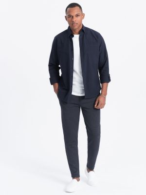 Ombre Clothing - Spodnie męskie eleganckie ze sklepu: ombre w kategorii: Spodnie męskie - zdjęcie 2F79836-D9D-2071_124790