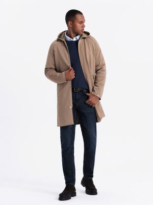 Płaszcz męski jesienny Ombre Clothing ze sklepu: ombre w kategorii: Płaszcze męskie - zdjęcie 2F79836-D9D-2071_125322