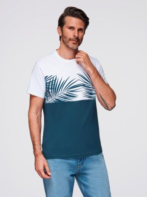 T-shirt męski wiosenny Ombre Clothing ze sklepu: ombre w kategorii: T-shirty męskie - zdjęcie 2F79836-D9D-2071_126014