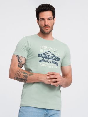 T-shirt męski wiosenny w stylu młodzieżowym Ombre Clothing ze sklepu: ombre w kategorii: T-shirty męskie - zdjęcie 2F79836-D9D-2071_126031
