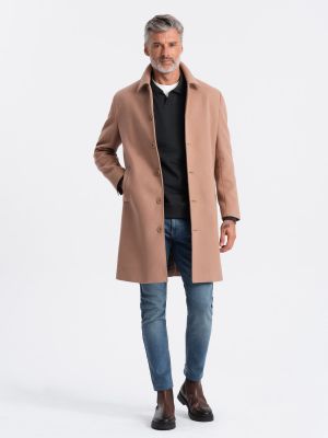 Płaszcz męski elegancki Ombre Clothing ze sklepu: ombre w kategorii: Płaszcze męskie - zdjęcie 2F79836-D9D-2071_126999