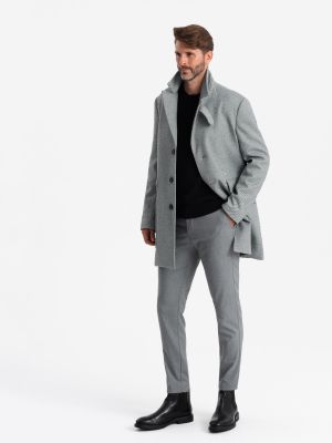 Płaszcz męski elegancki Ombre Clothing ze sklepu: ombre w kategorii: Płaszcze męskie - zdjęcie 2F79836-D9D-2071_127003