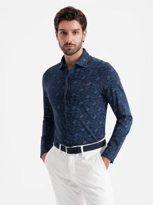 Koszula męska z klasycznym kołnierzykiem jesienna Ombre Clothing ze sklepu: ombre w kategorii: Koszule męskie - zdjęcie 2F79836-D9D-2071_127143