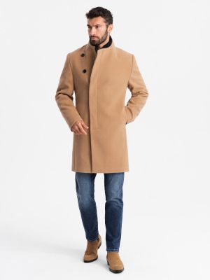Płaszcz męski elegancki Ombre Clothing ze sklepu: ombre w kategorii: Płaszcze męskie - zdjęcie 2F79836-D9D-2071_127275