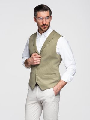 Ombre Clothing - Kamizelka męska jesienna ze sklepu: ombre w kategorii: Kamizelki męskie - zdjęcie 2F79836-D9D-2071_128305