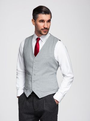 Kamizelka męska elegancka Ombre Clothing ze sklepu: ombre w kategorii: Kamizelki męskie - zdjęcie 2F79836-D9D-2071_128309