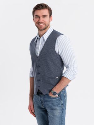Kamizelka męska Ombre Clothing ze sklepu: ombre w kategorii: Kamizelki męskie - zdjęcie 2F79836-D9D-2071_128311