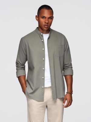 Koszula męska z kołnierzykiem button down Ombre Clothing ze sklepu: ombre w kategorii: Koszule męskie - zdjęcie 2F79836-D9D-2071_128398